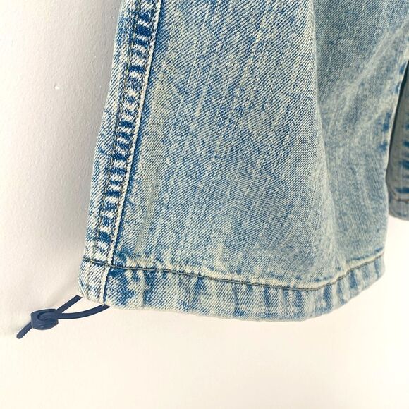 H&M DENIM PARACHUTE slouchy pants, sz Small, W: up to 32” Mint Condition - Picture 3 of 9
